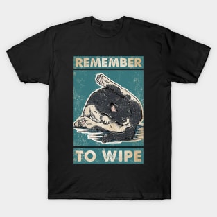 Cat Remember to Wipe Cat Lover T-Shirt